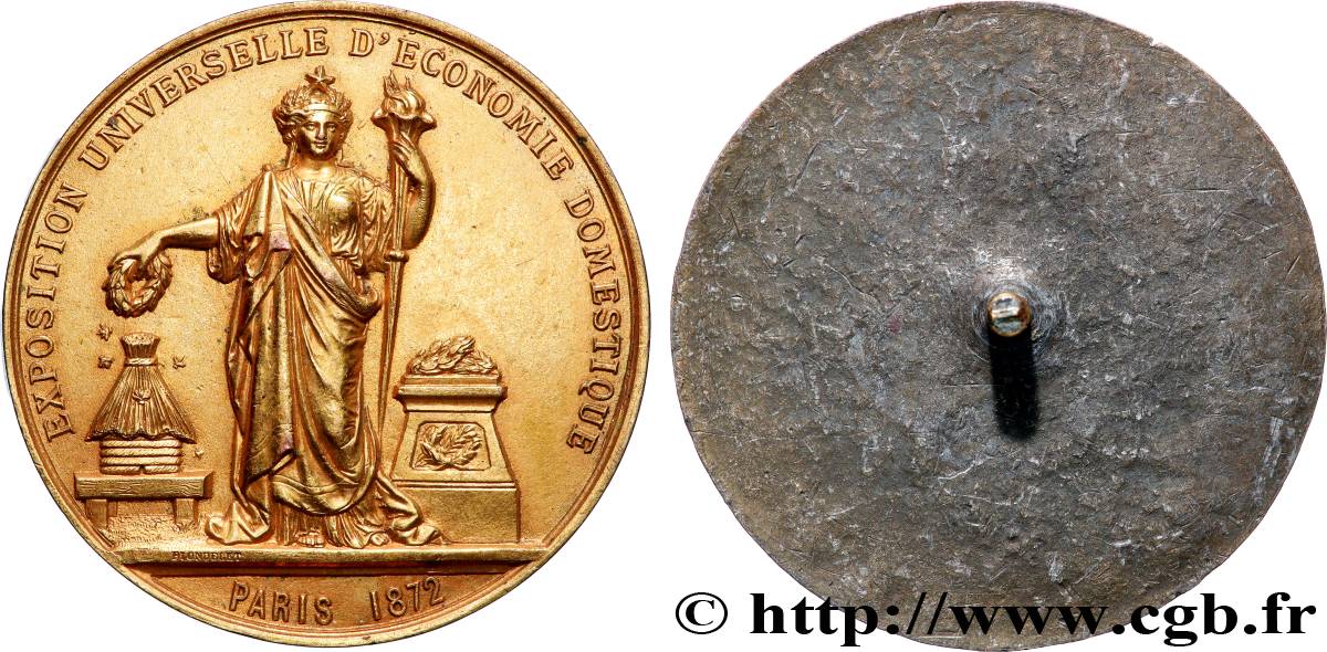 DRITTE FRANZOSISCHE REPUBLIK Médaille, Exposition Universelle d’économie domestique fVZ