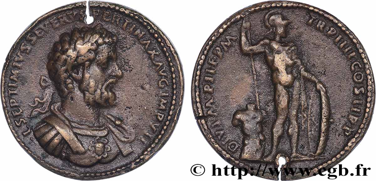 SEPTIME SÉVÈRE GALVANOPLASTIE de PADOUAN (FAUX MEDAILLON) / COUNTERFEIT TTB