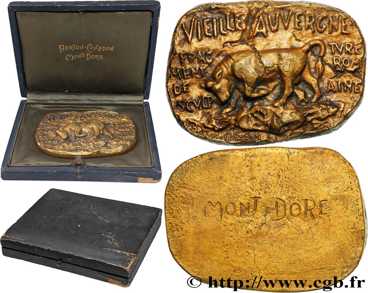 DRITTE FRANZOSISCHE REPUBLIK Médaille, Vieille Auvergne, Fragment romain, Mont Doré VZ