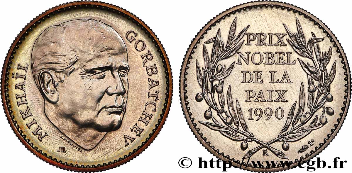 V REPUBLIC Médaille, Mikhaïl Gorbatchev AU