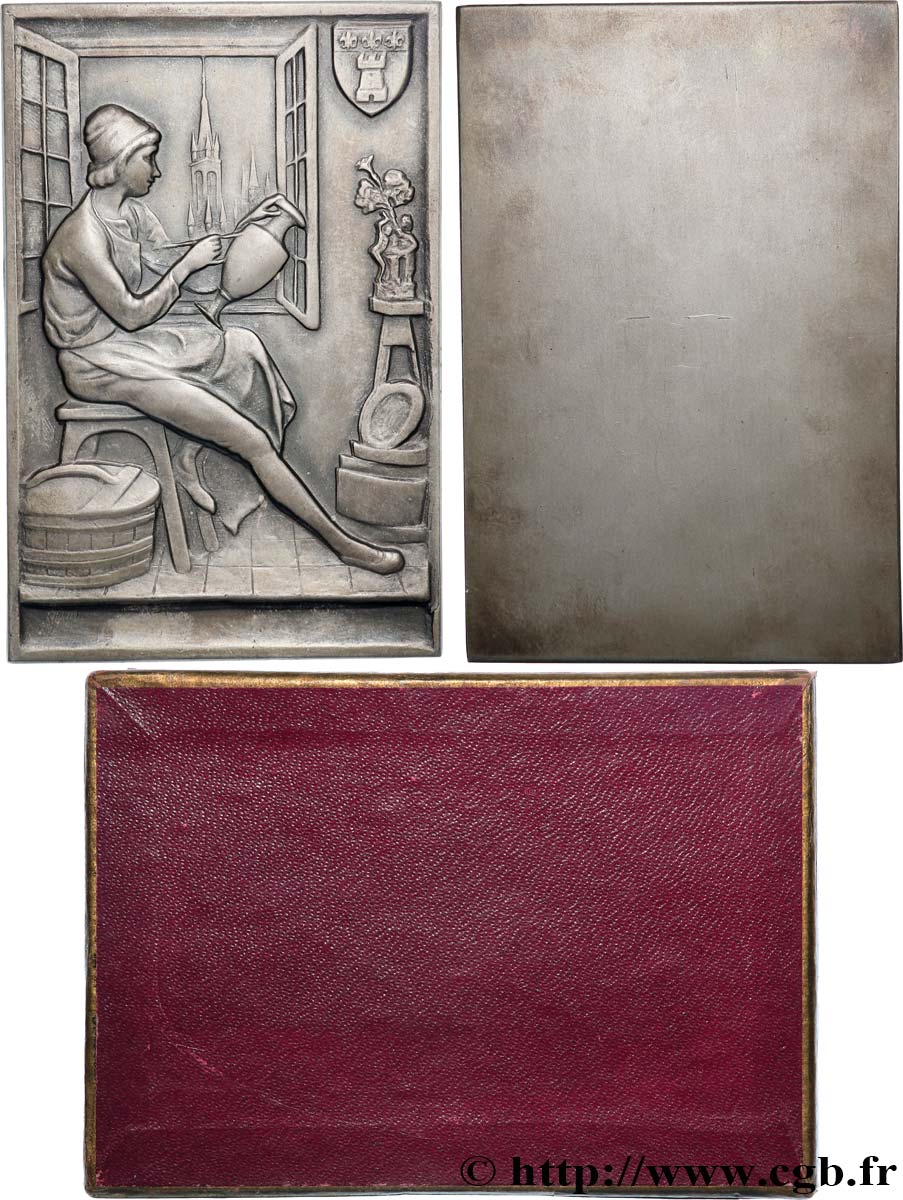 BELGIEN Plaquette, L’artisan par Godefroid Devreese VZ