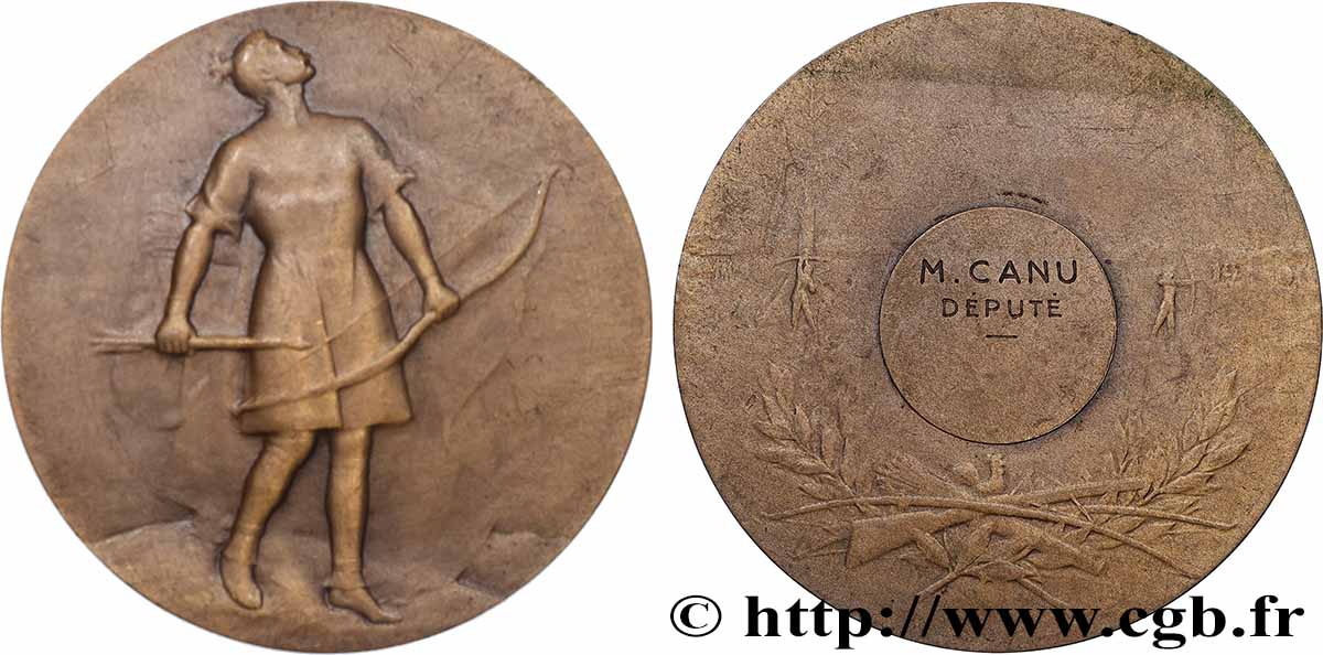 III REPUBLIC Médaille, Pour député XF