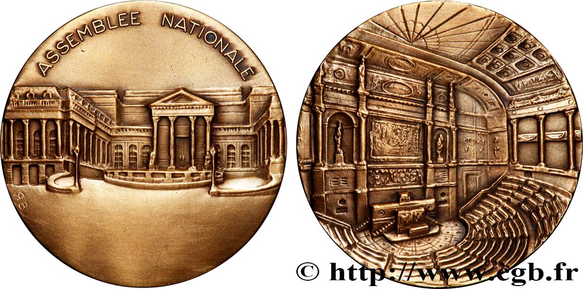 POLITIQUE ET POLITICIENS Médaillon, Assemblée nationale AU