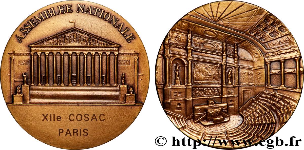 POLITIQUE ET POLITICIENS Médaillon, Assemblée nationale SUP