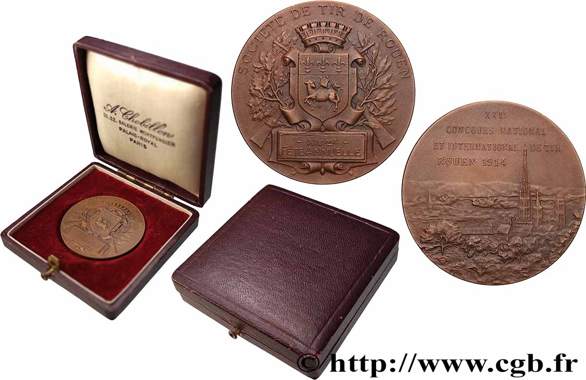 TROISIÈME RÉPUBLIQUE Médaille, Société de tir, XXIe concours national et international TTB+