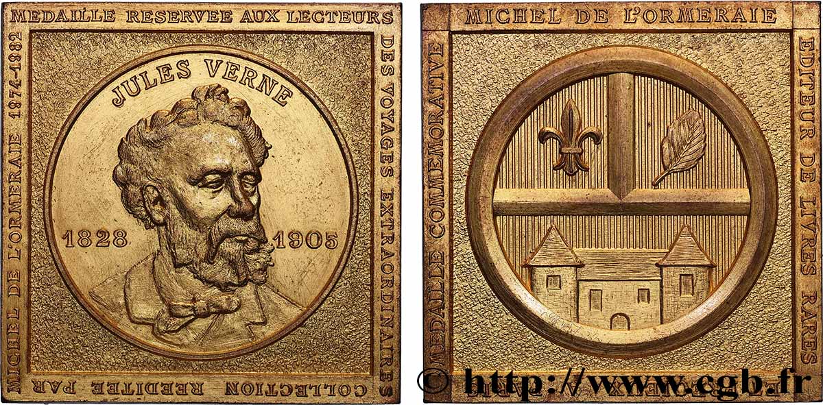 LITERATURE : WRITERS - POETS Plaquette, Jules Vernes, Éditions Michel de l’Ormeraie AU