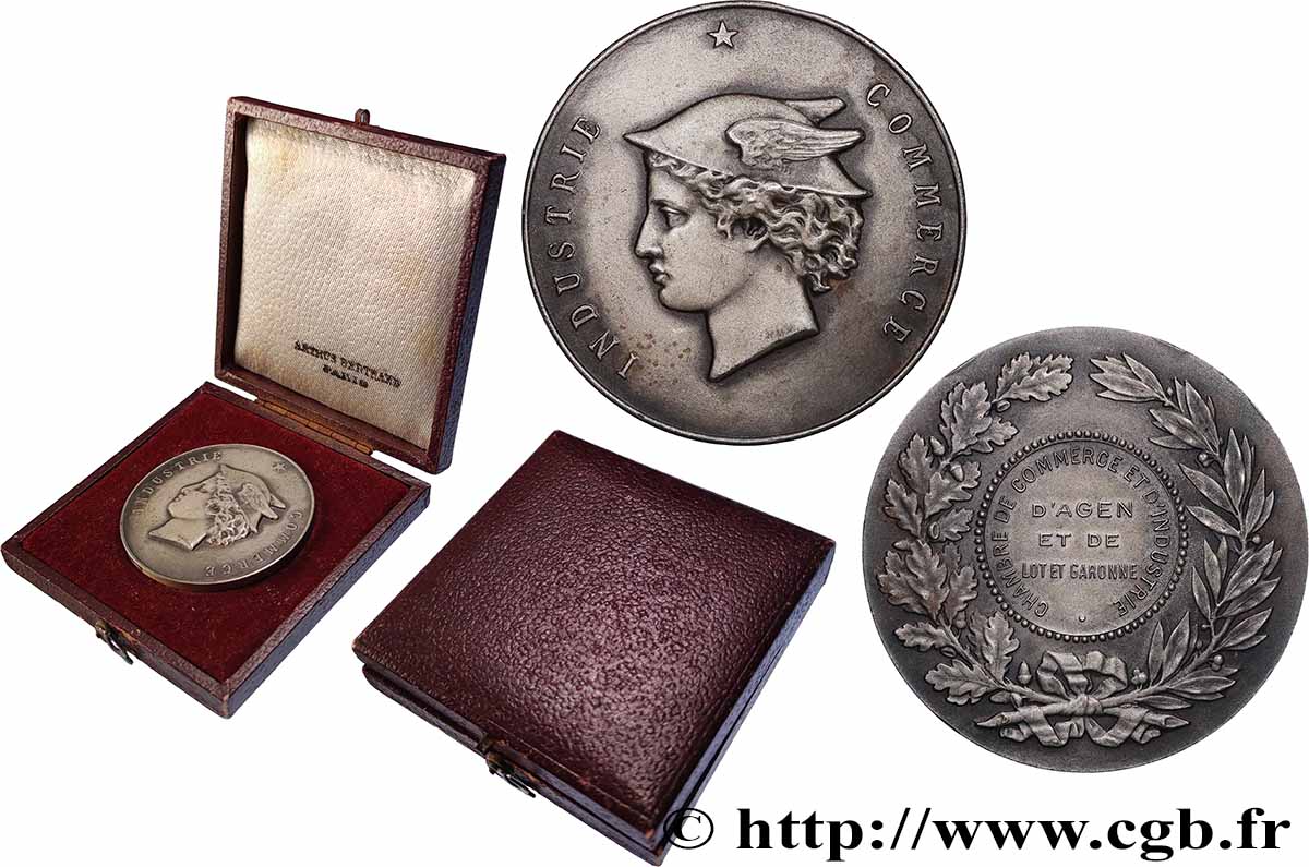 ENTREPRISES, INDUSTRIES ET COMMERCES DIVERS Médaille, Chambre de commerce et de l’industrie TTB+