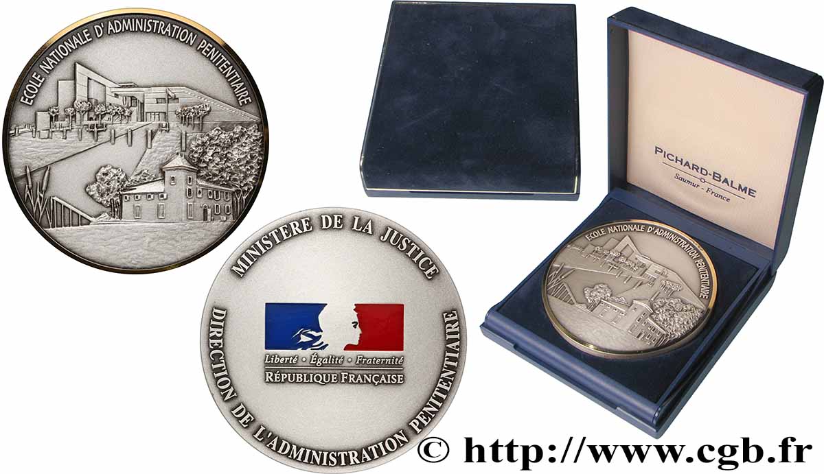FUNFTE FRANZOSISCHE REPUBLIK Médaille, École nationale d’administration pénitentiaire VZ