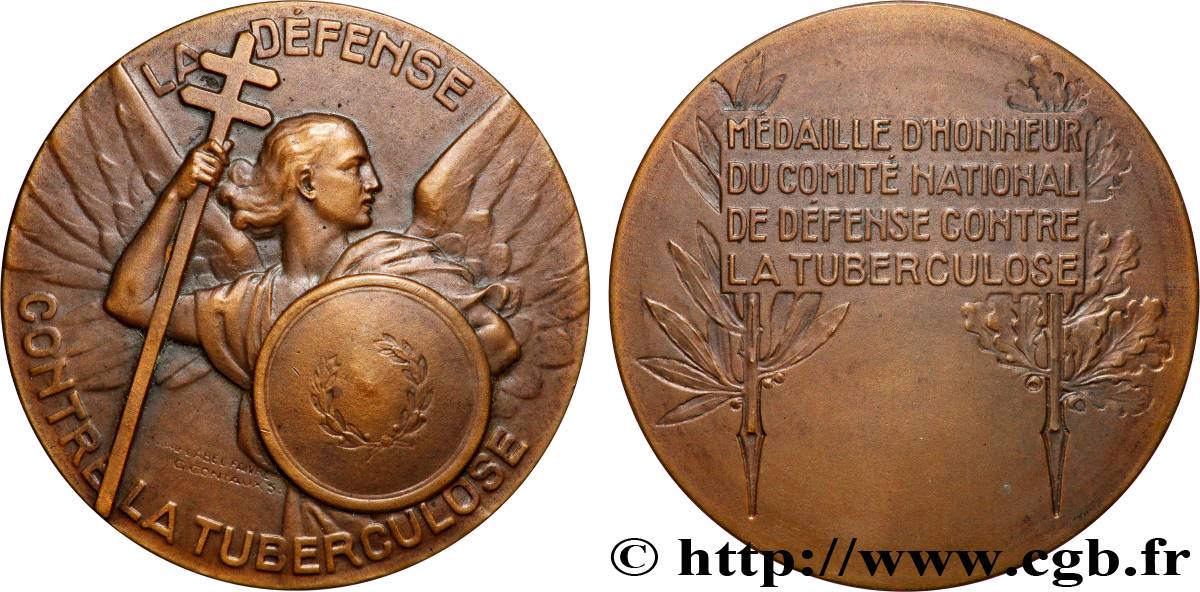 TROISIÈME RÉPUBLIQUE Médaille d’honneur, Comité national de défense contre la Tuberculose TTB