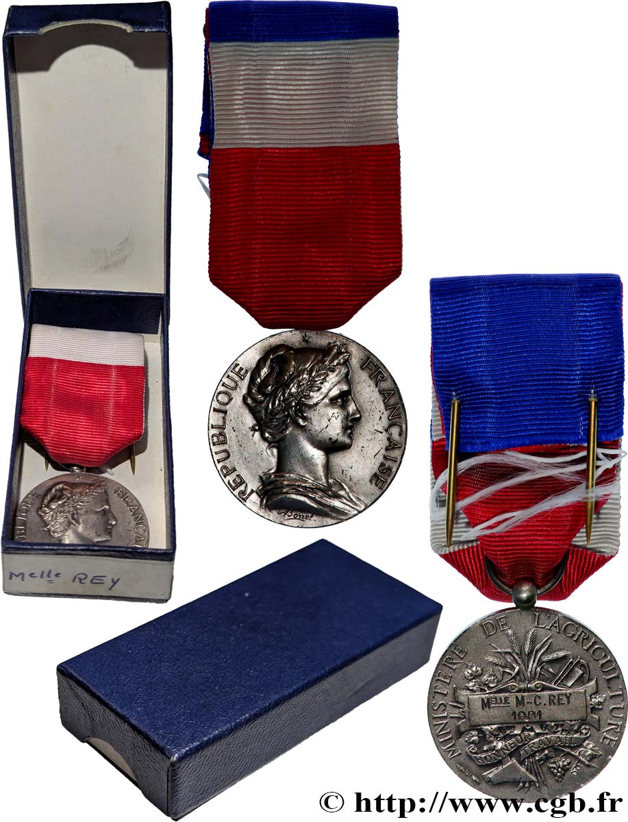 TROISIÈME RÉPUBLIQUE Médaille d’honneur du travail, Ministère du Commerce et de l’Industrie TTB+