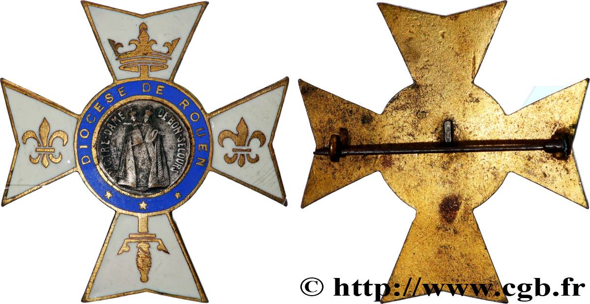 MÉDAILLES RELIGIEUSES Insigne, Notre-Dame du Bon Secours TTB+