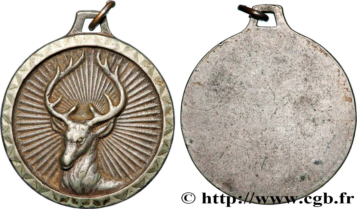 MÉDAILLES RELIGIEUSES Médaille, Cerf rayonnant TTB+