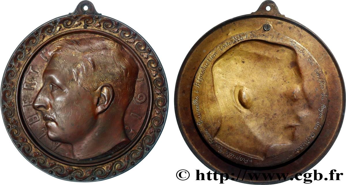 BELGIO - REINO DE BELGIO - ALBERTO I Fonte, Albert Ier par Léon Vogelaar BB