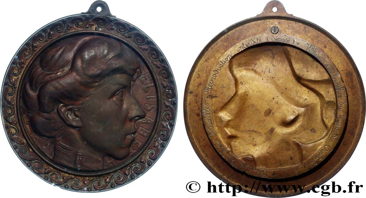 BELGIQUE - ROYAUME DE BELGIQUE - ALBERT Ier Fonte, Elisabeth par Léon Vogelaar TTB