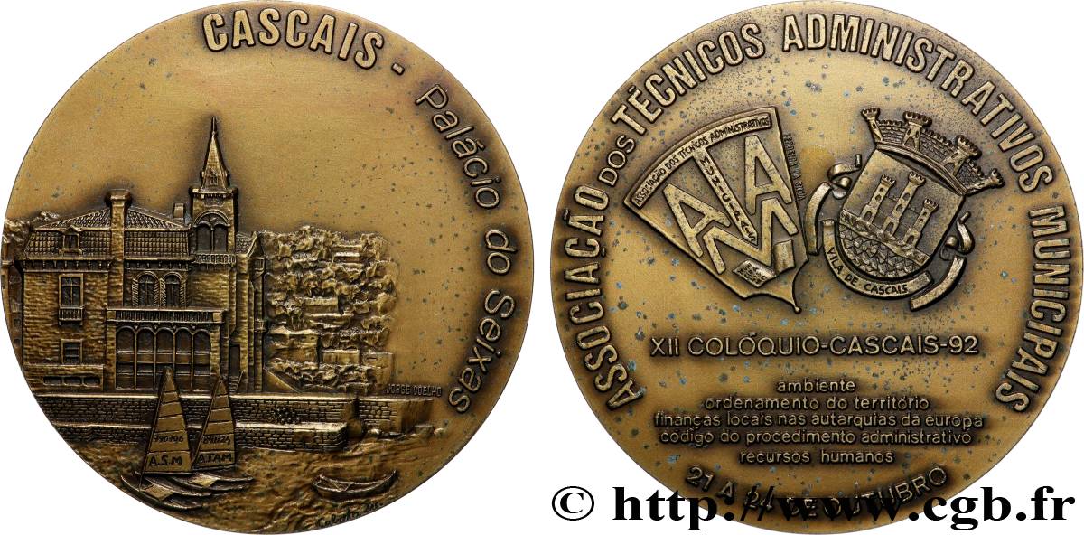PORTUGAL Médaille, Associations des techniciens administratifs municipaux, 234 TTB+