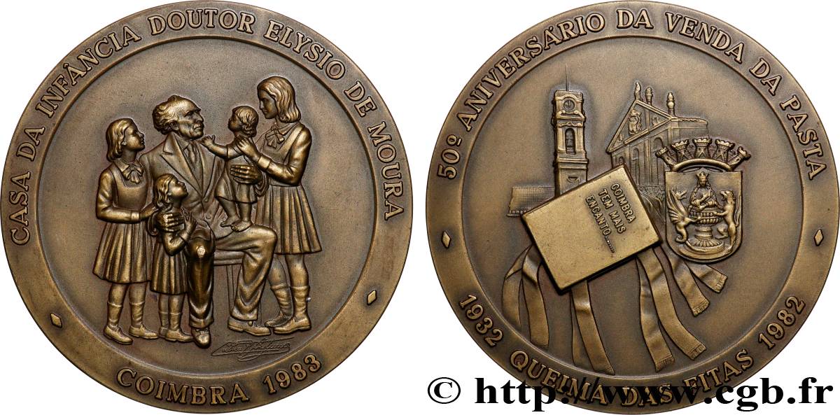 PORTUGAL Médaille, 50° anniversaire de la vente des pâtes, 480 TTB