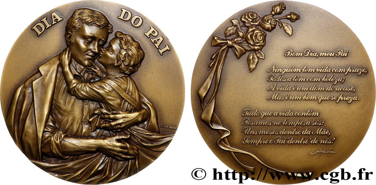 PORTUGAL Médaille, Jour du père SUP