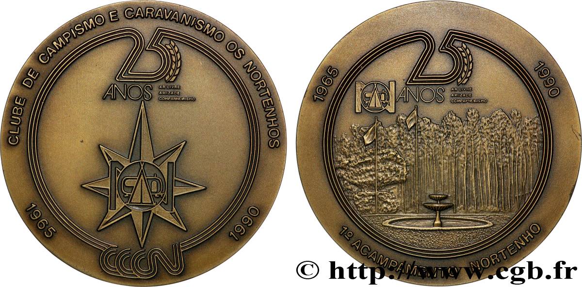 PORTUGAL Médaille, Camping et caravaning club TTB+