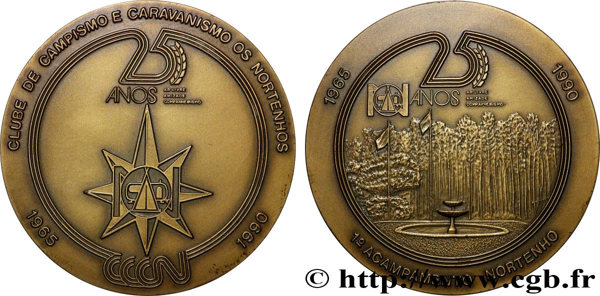 PORTUGAL Médaille, Camping et caravaning club TTB+