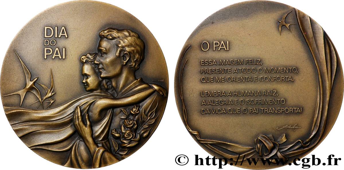 PORTUGAL Médaille, Jour du père SUP