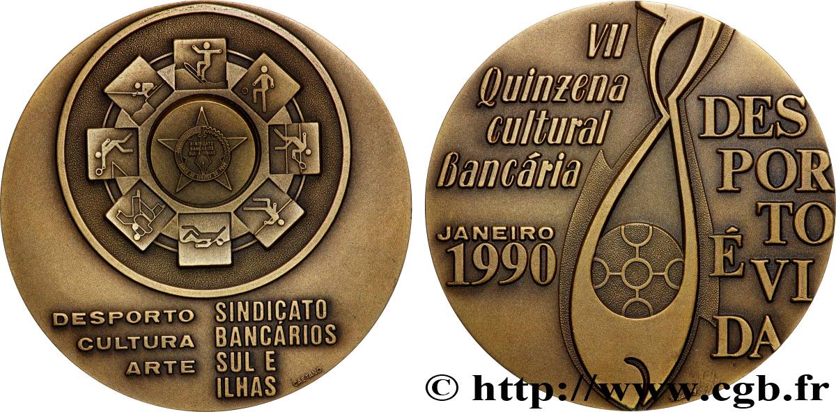 PORTUGAL Médaille, Syndicat des employeurs de banques, Sport TTB+