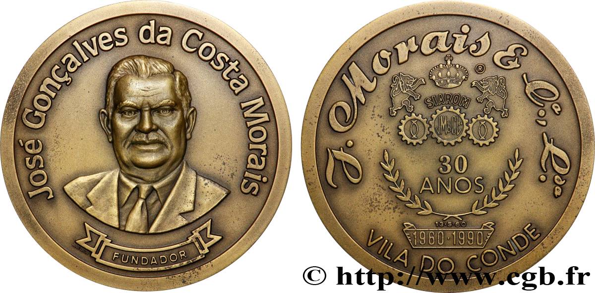 PORTUGAL Médaille, José Gonçalves da Costa Morais TTB+
