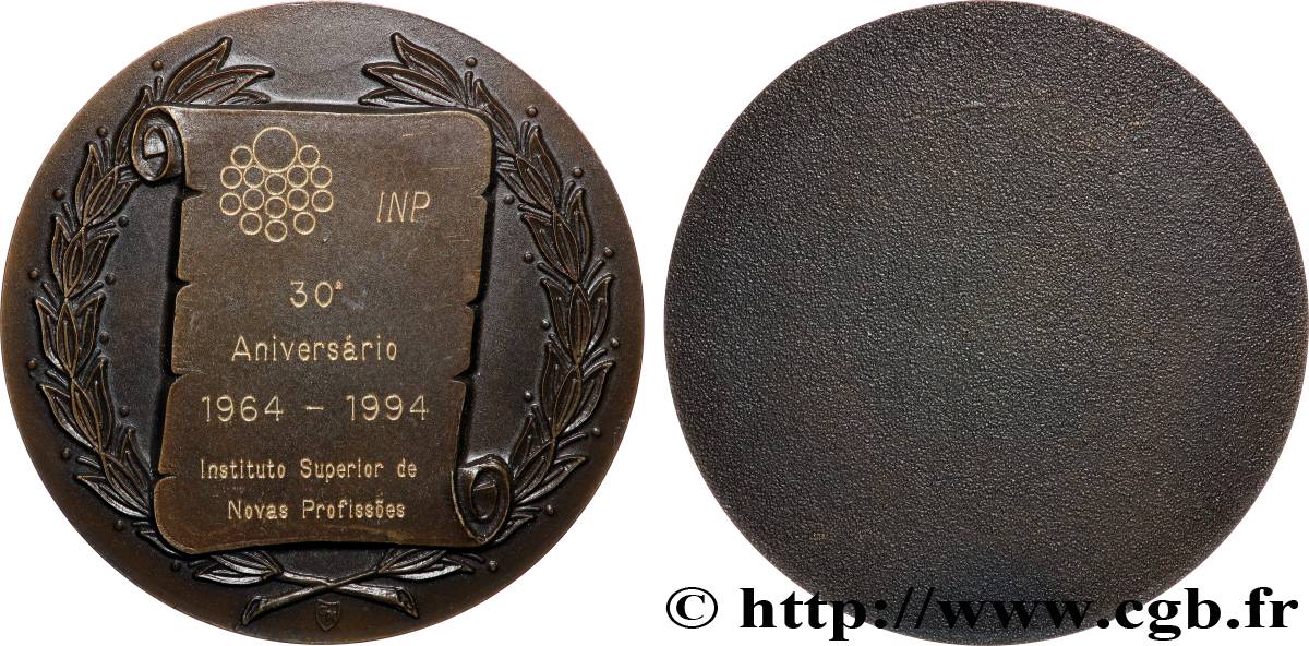 PORTUGAL Médaille, Institut supérieur des nouvelles professions TTB+