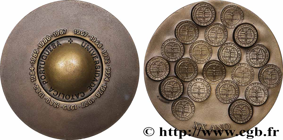 PORTUGAL Médaille, Université catholique portugaise, n°495 TTB+