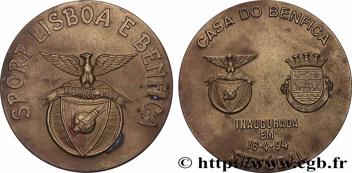 PORTUGAL Médaille, Sport Lisboa e Benfica, TTB