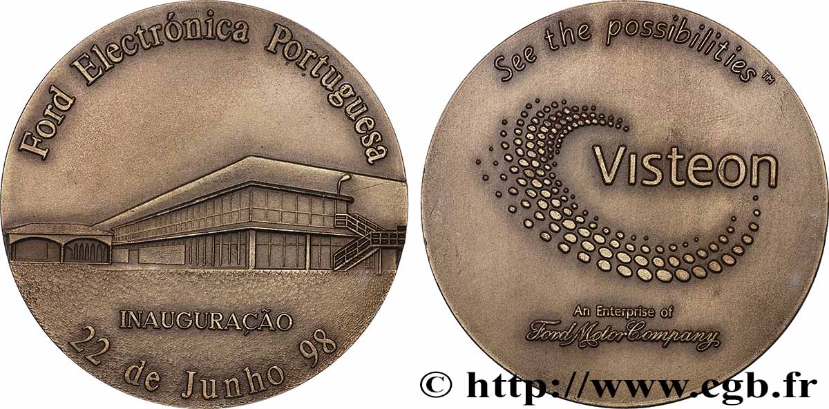 PORTUGAL Médaille, Ford électronique TTB+