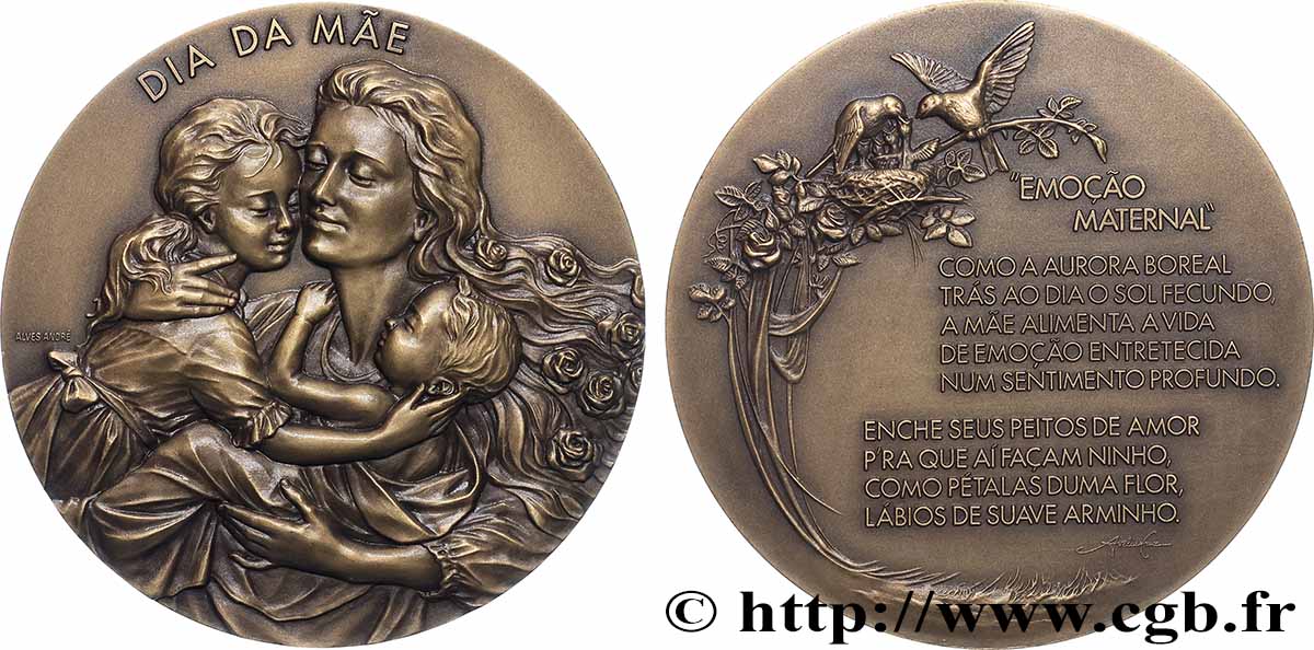 PORTUGAL Médaille, Jour de la mère SUP