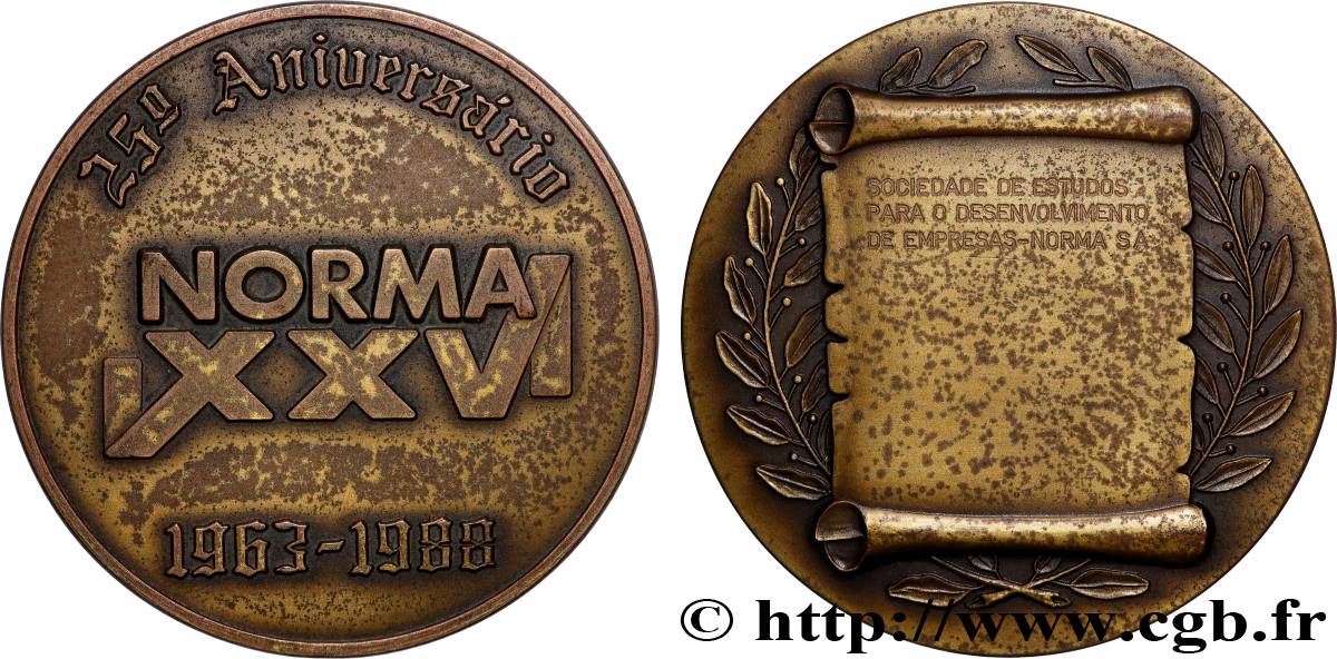 PORTUGAL Médaille, Société d’études pour le développement des entreprises, n° 176 TTB