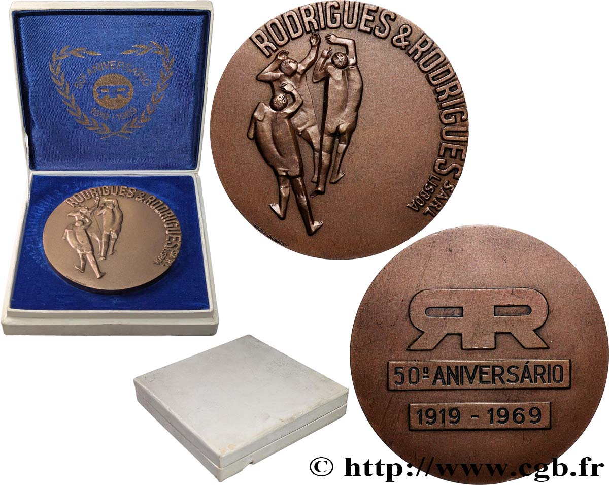 PORTUGAL Médaille, Rodrigues et Rodrigues TTB+