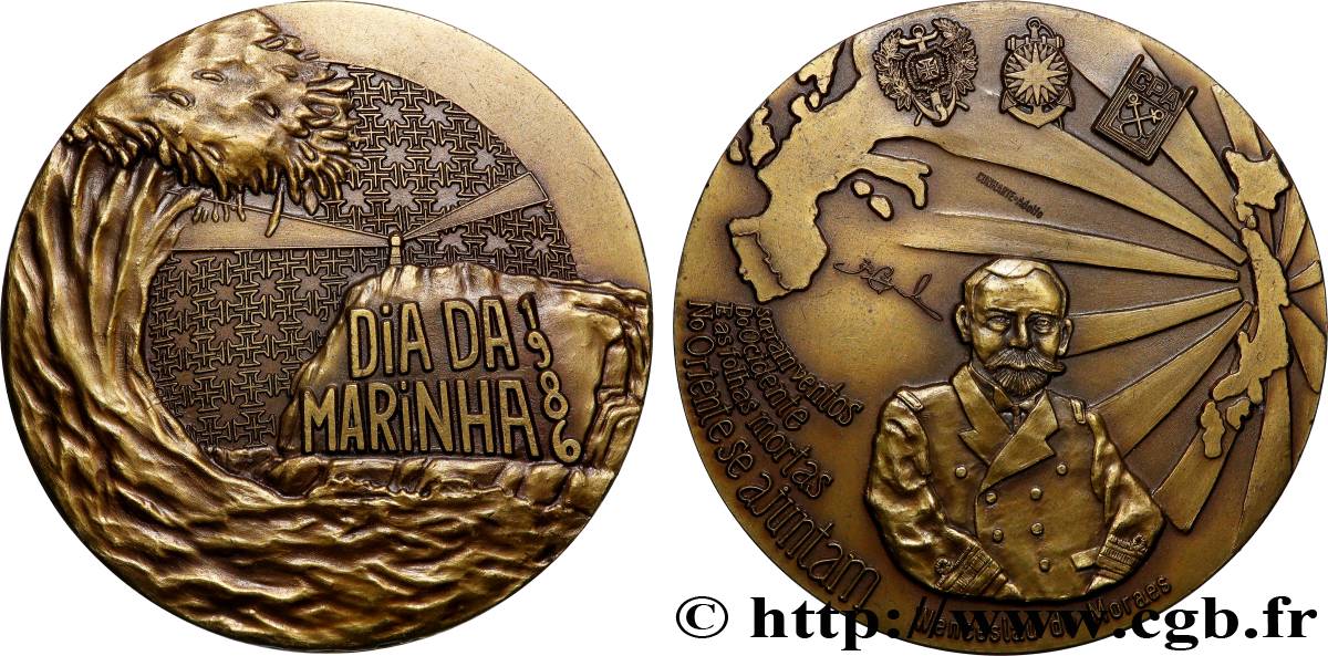 PORTUGAL Médaille, Jour de la marine, n°1391 TTB+
