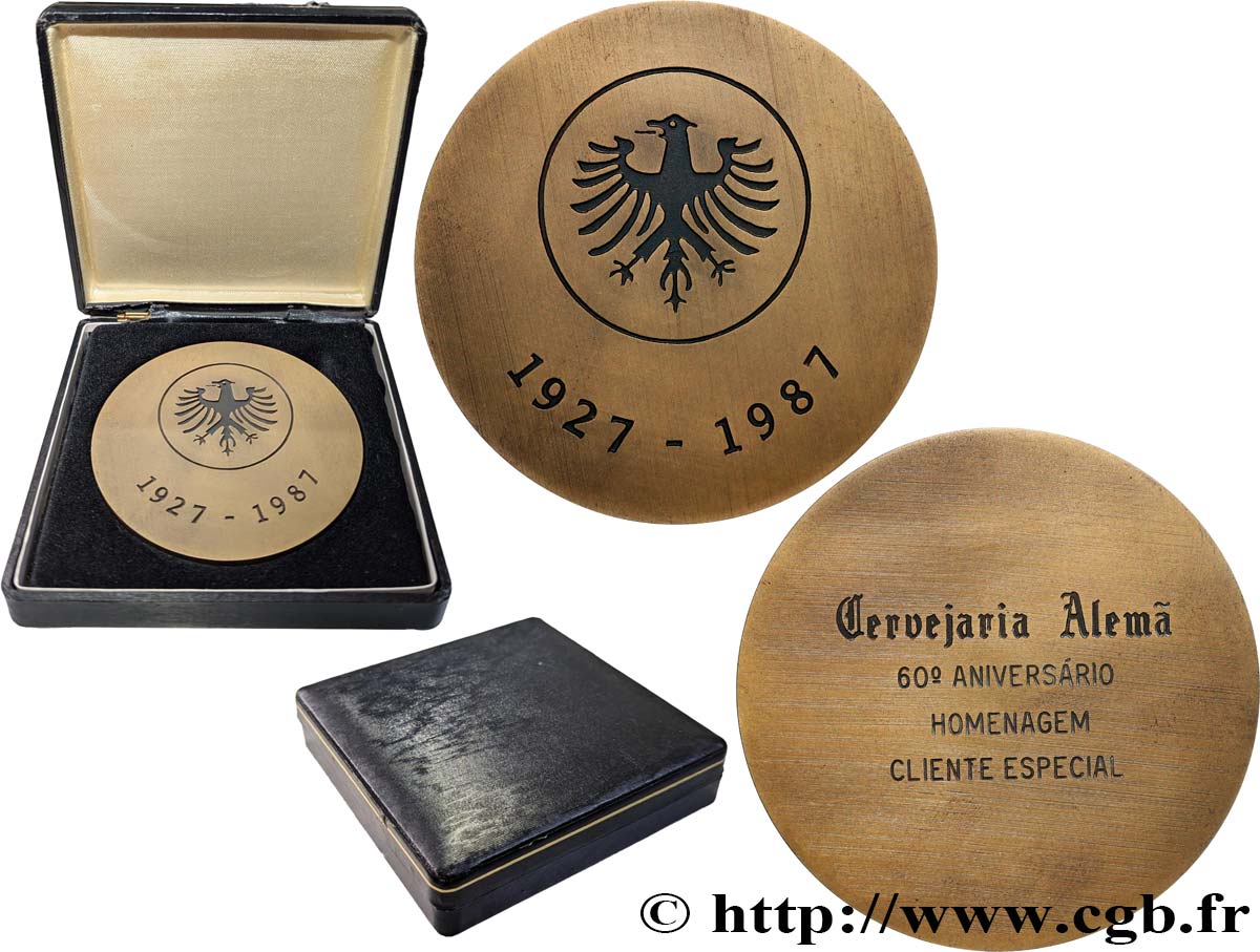 PORTUGAL Médaille, Brasserie allemande TTB+