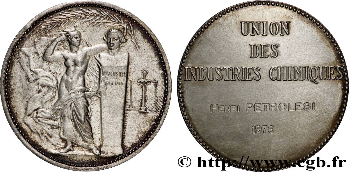 V REPUBLIC Médaille de récompense, Union des industries chimiques XF