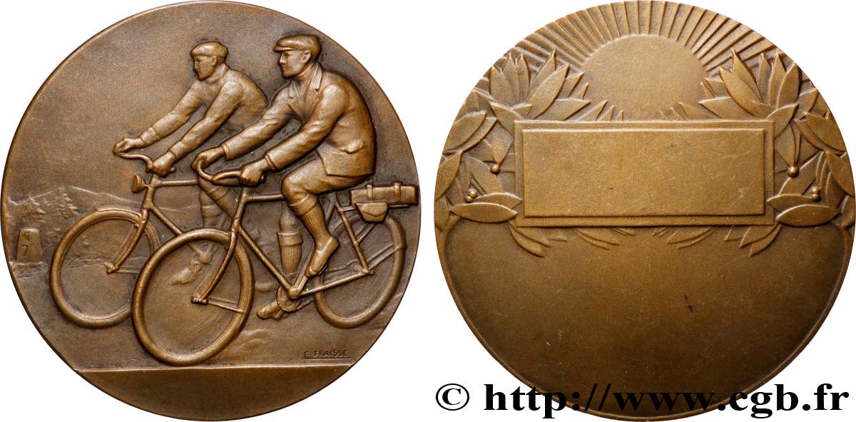 III REPUBLIC Médaille, Cyclistes AU