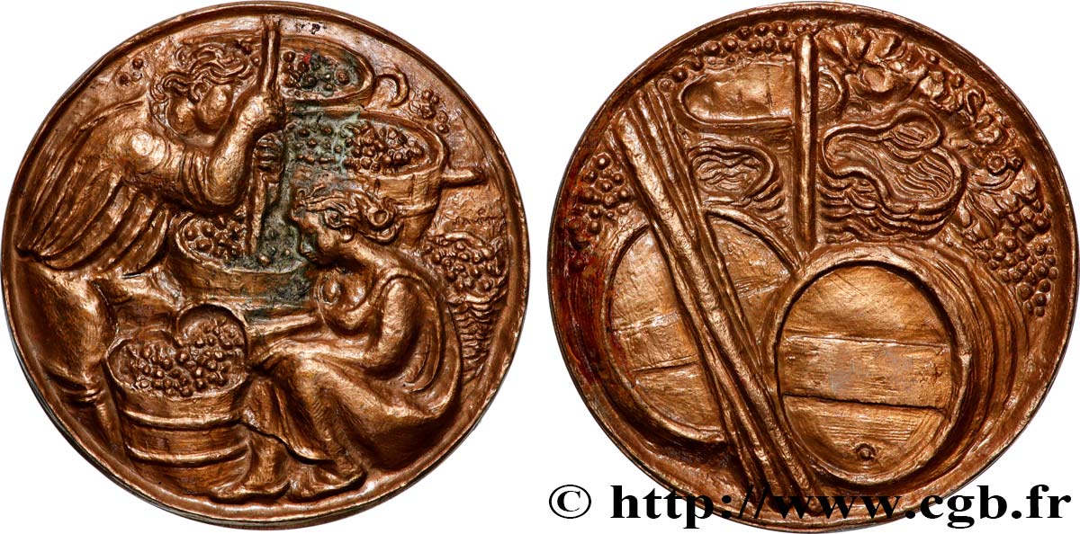 QUATRIÈME RÉPUBLIQUE Médaille, Le Vin TTB+