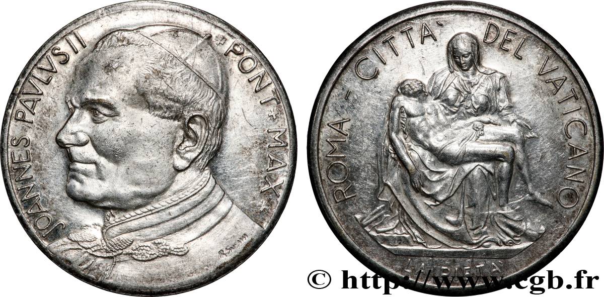 VATICANO E STATO PONTIFICIO Médaille, Jean-Paul II, Pieta du Vatican q.SPL