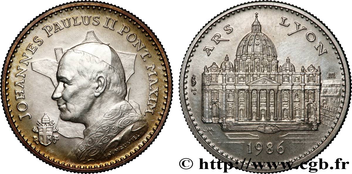 VATIKANSTAAT UND KIRCHENSTAAT Médaille, Jean-Paul II, Ars-Lyon fVZ