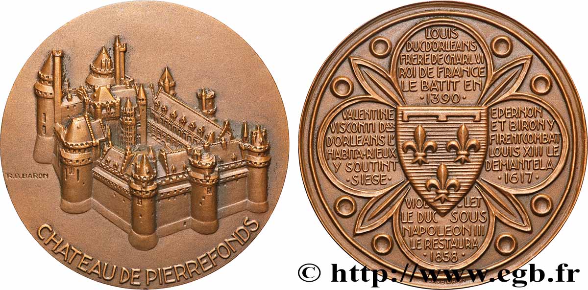 BUILDINGS AND HISTORY Médaille, Château de Pierrefonds fVZ