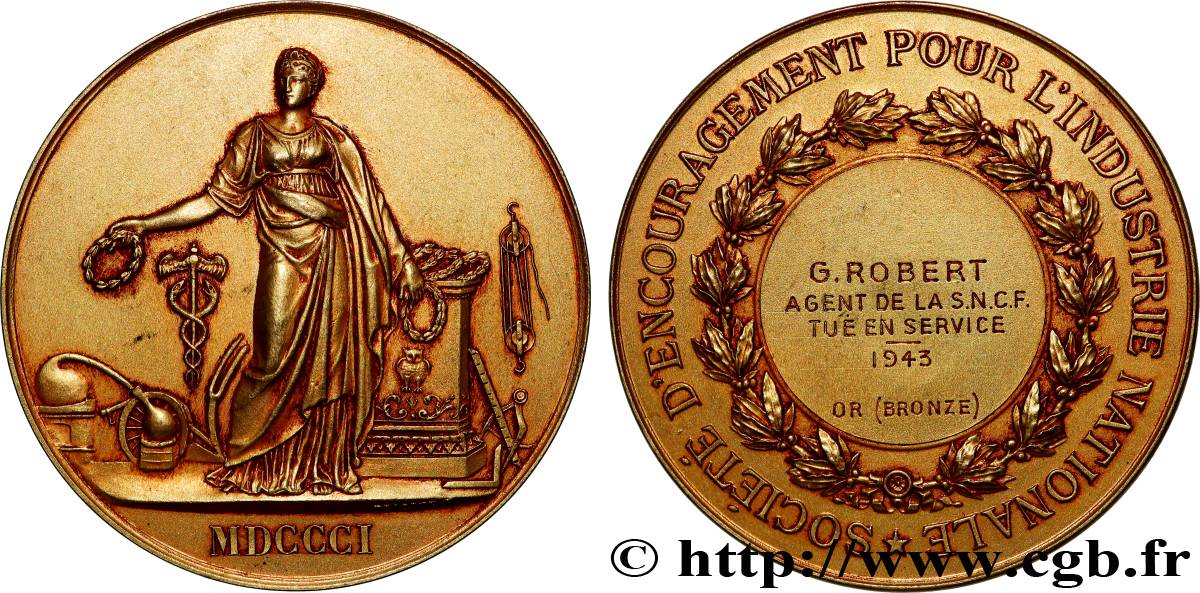 ETAT FRANÇAIS Médaille, Encouragement pour l’industrie nationale VZ