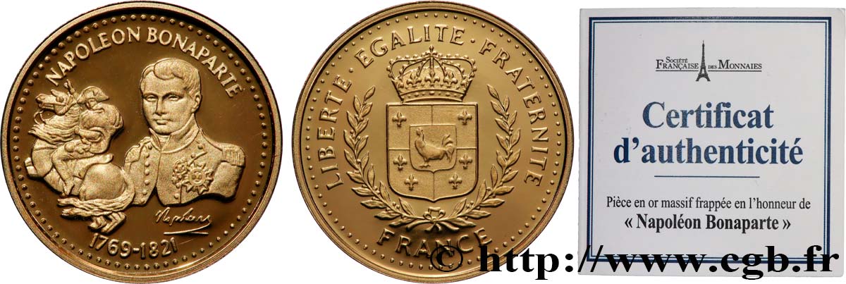 NOS GRANDS HOMMES Médaille, Napoléon Bonaparte BE