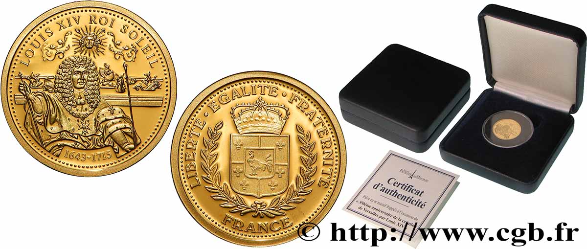 NOS GRANDS HOMMES Médaille, Louis XIV BE