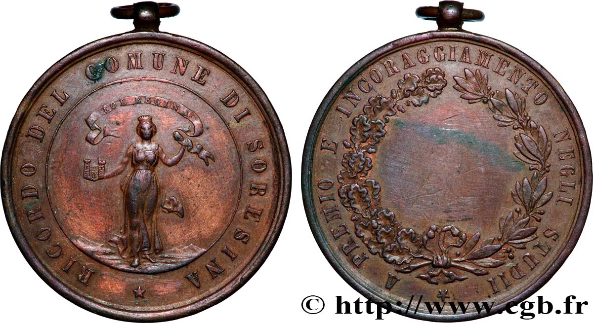 ITALIE Médaille, Récompenses et encouragements dans les études TTB