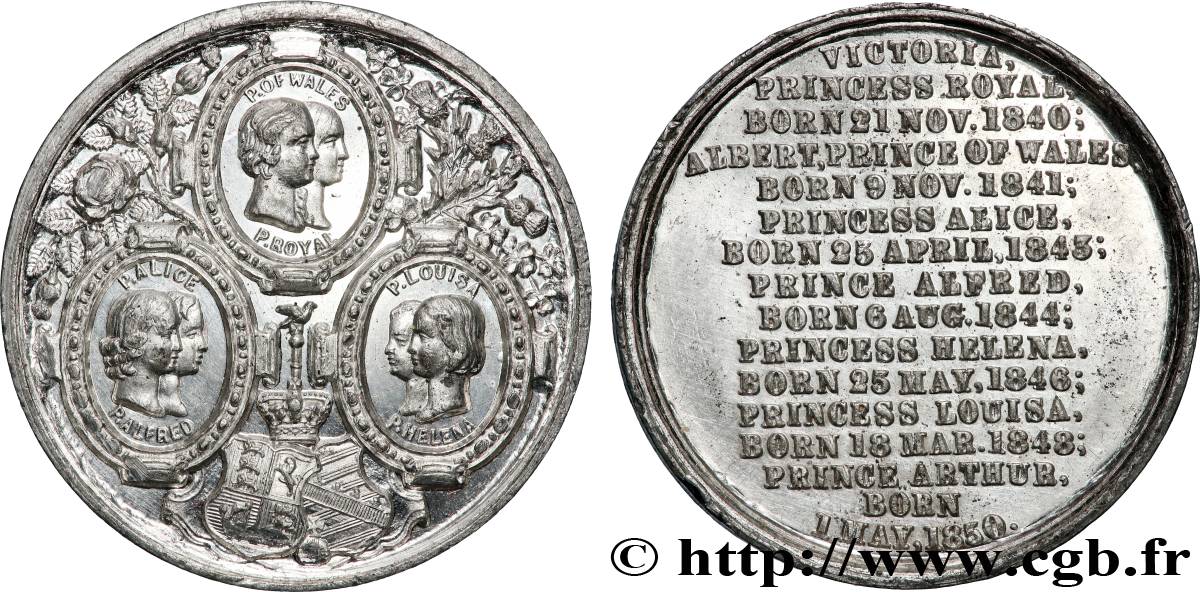 GRANDE BRETAGNE - VICTORIA Médaille dynastique SUP/TTB+