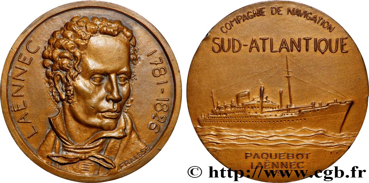 IV REPUBLIC Médaille, Paquebot Laënnec AU