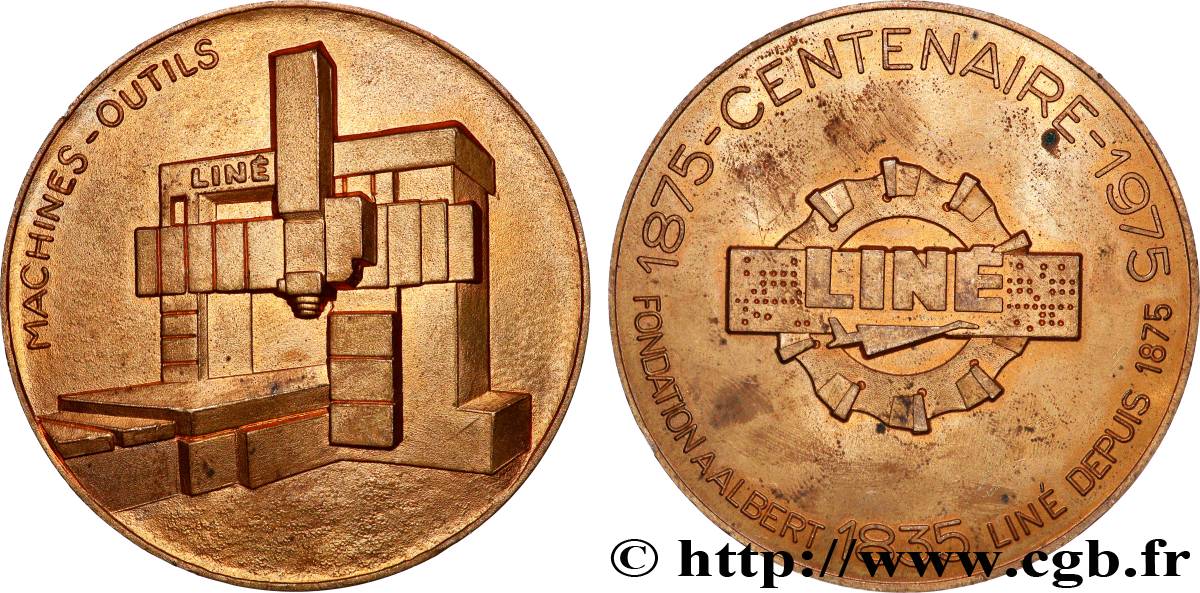 FUNFTE FRANZOSISCHE REPUBLIK Médaille, Centenaire fondation à Albert liné fVZ