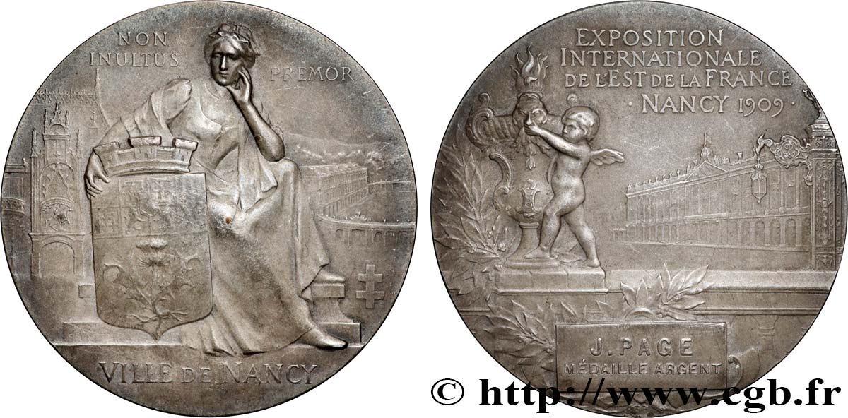 TROISIÈME RÉPUBLIQUE Médaille, Exposition internationale de l’Est de la France TTB+