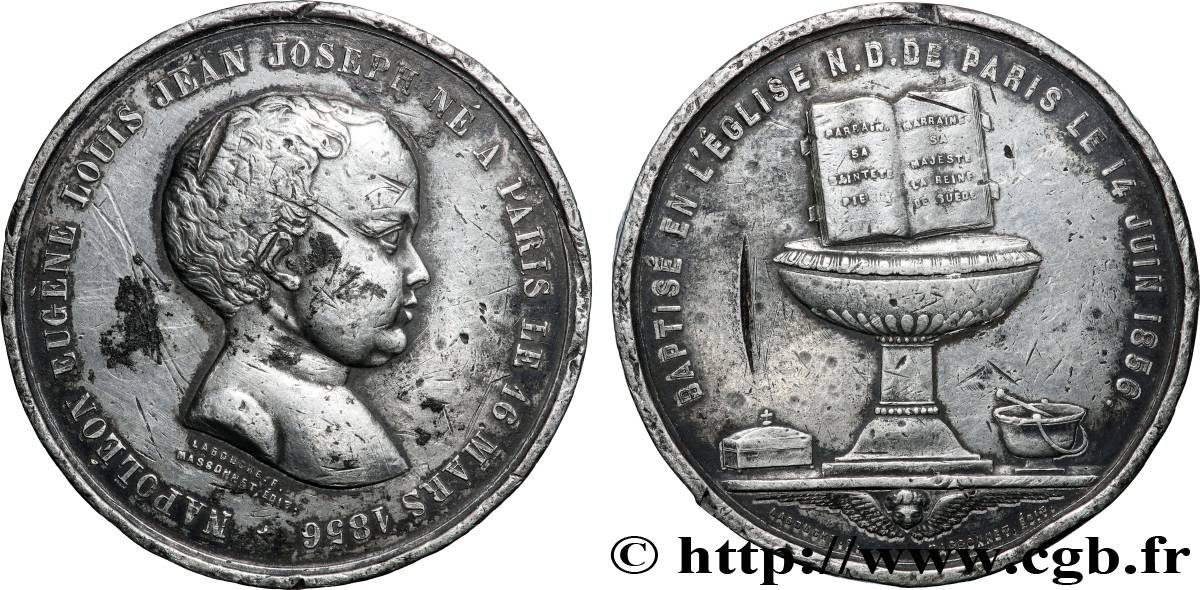 NAPOLEON IV Médaille, Baptême de Napoléon IV VF